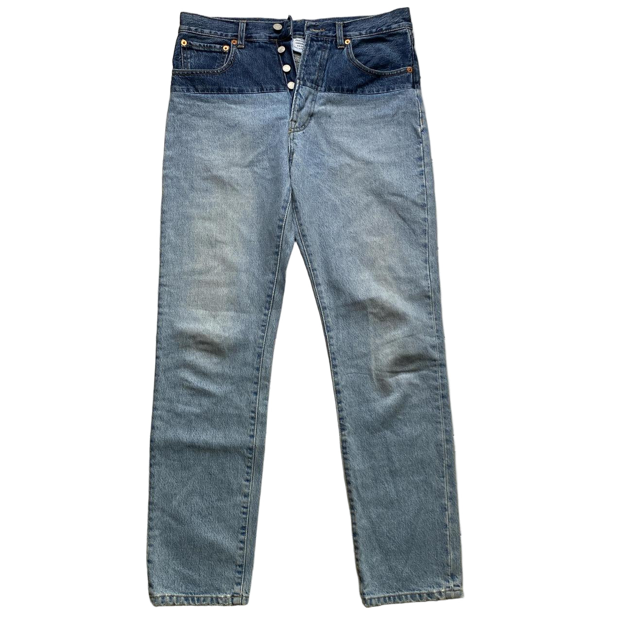 Vetements Two Tone Patchwork Jeans (32W)