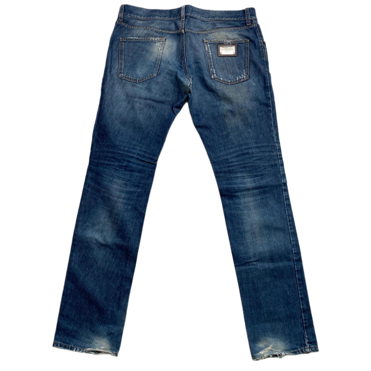 Dolce and Gabbana Vintage Silver Plaque Jeans (38W)