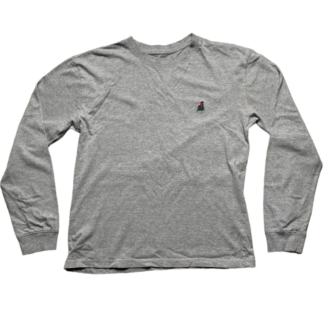 Palace Parrot Grey Long Sleeve T Shirt (S)
