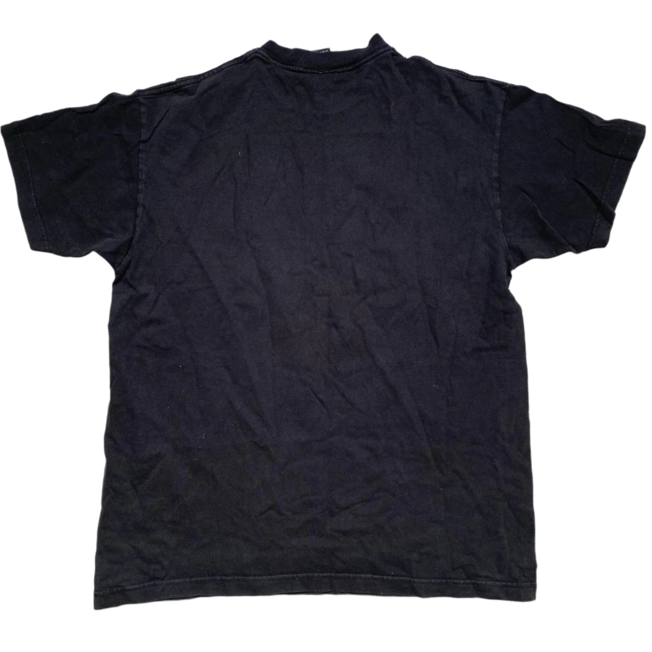 Stussy Black Pink Blue and White Vintage T Shirt (L)