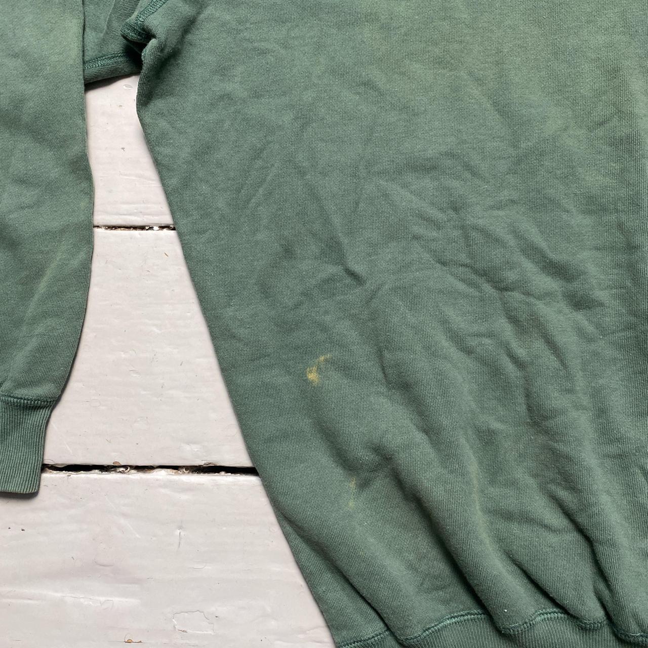 Ralph Lauren Polo Green and Cream Vintage Jumper (L)