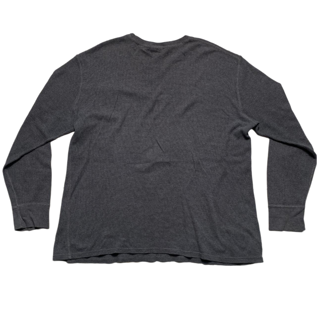Ralph Lauren Polo Grey and White Waffle Knit Long Sleeve (XL)