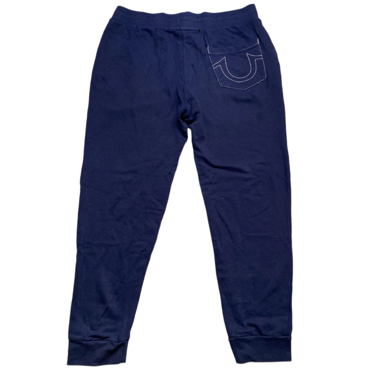 True Religion Navy and White Baggy Joggers (L)