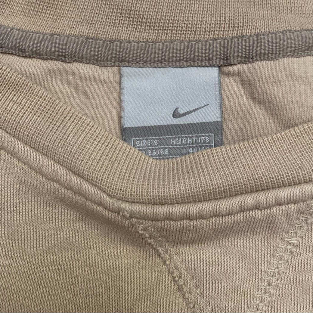 Nike Vintage y2k Cream Beige Jumper (S)