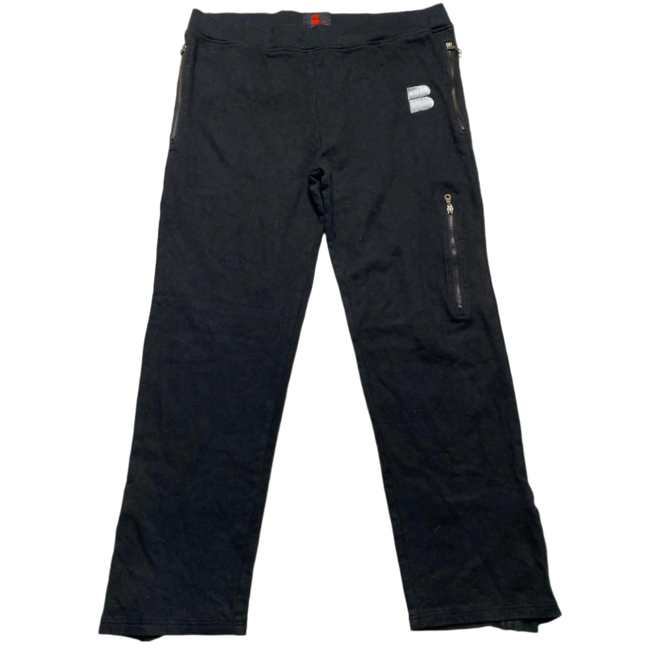 B Side Wale Adeyemi Black and White Baggy Y2K Grime Joggers (L)