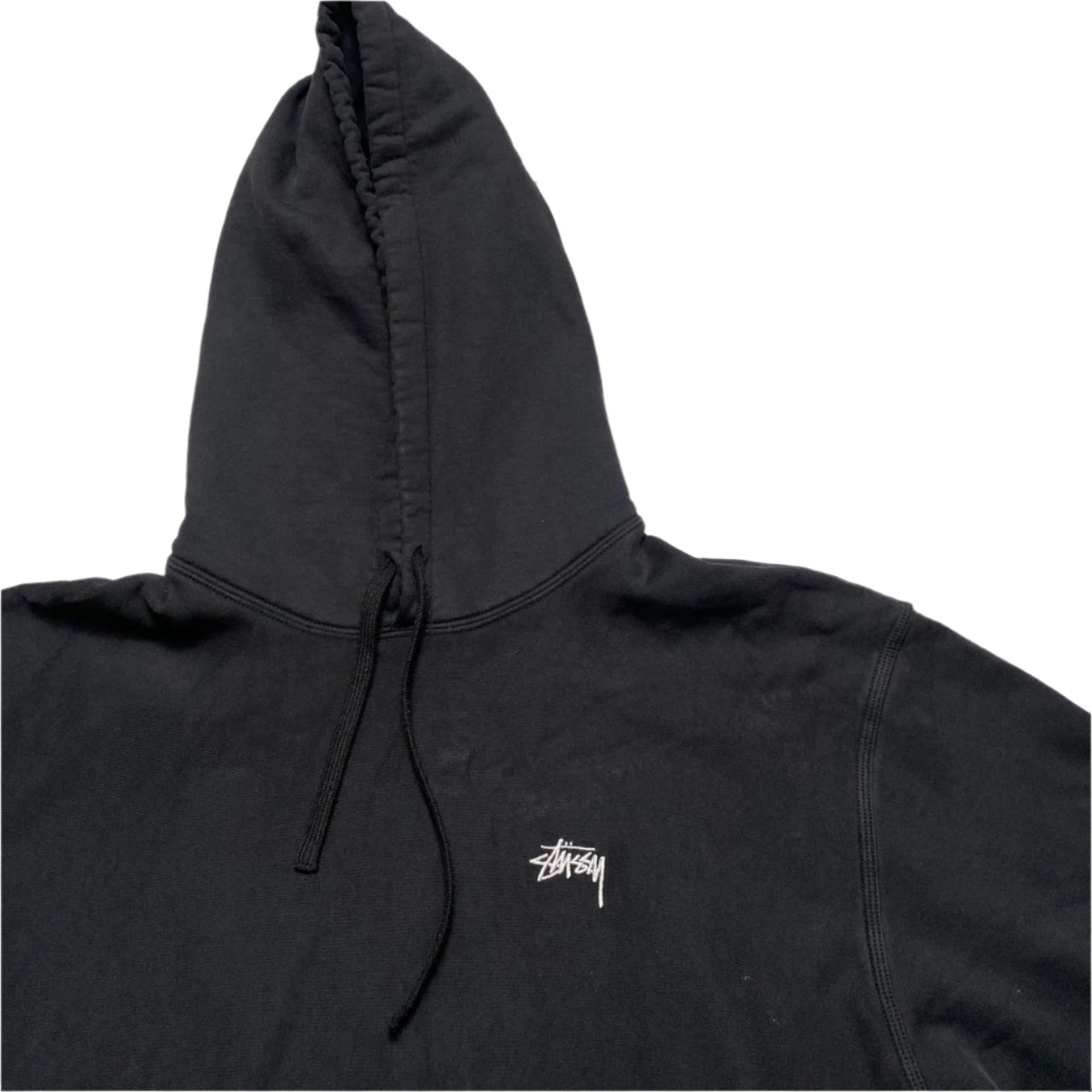 Stussy Black and White Basics Hoodie (XL)