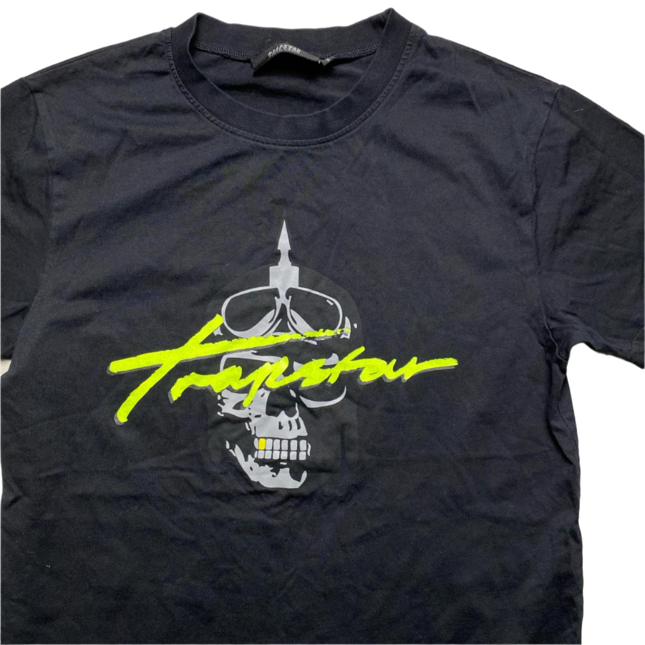 Trapstar Skull Black and Green T Shirt (S)