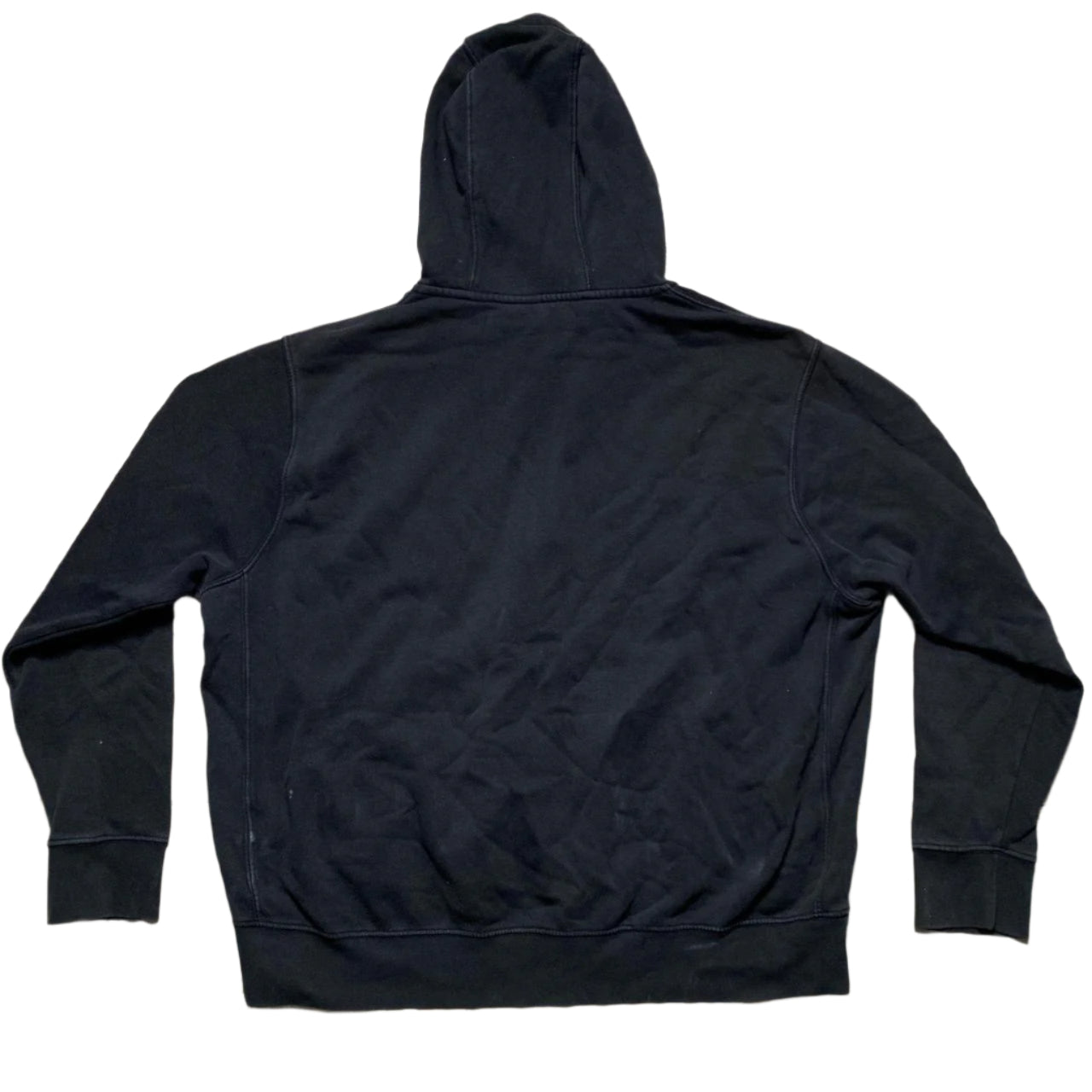 Nike Black and Blue Swoosh Hoodie (XL)