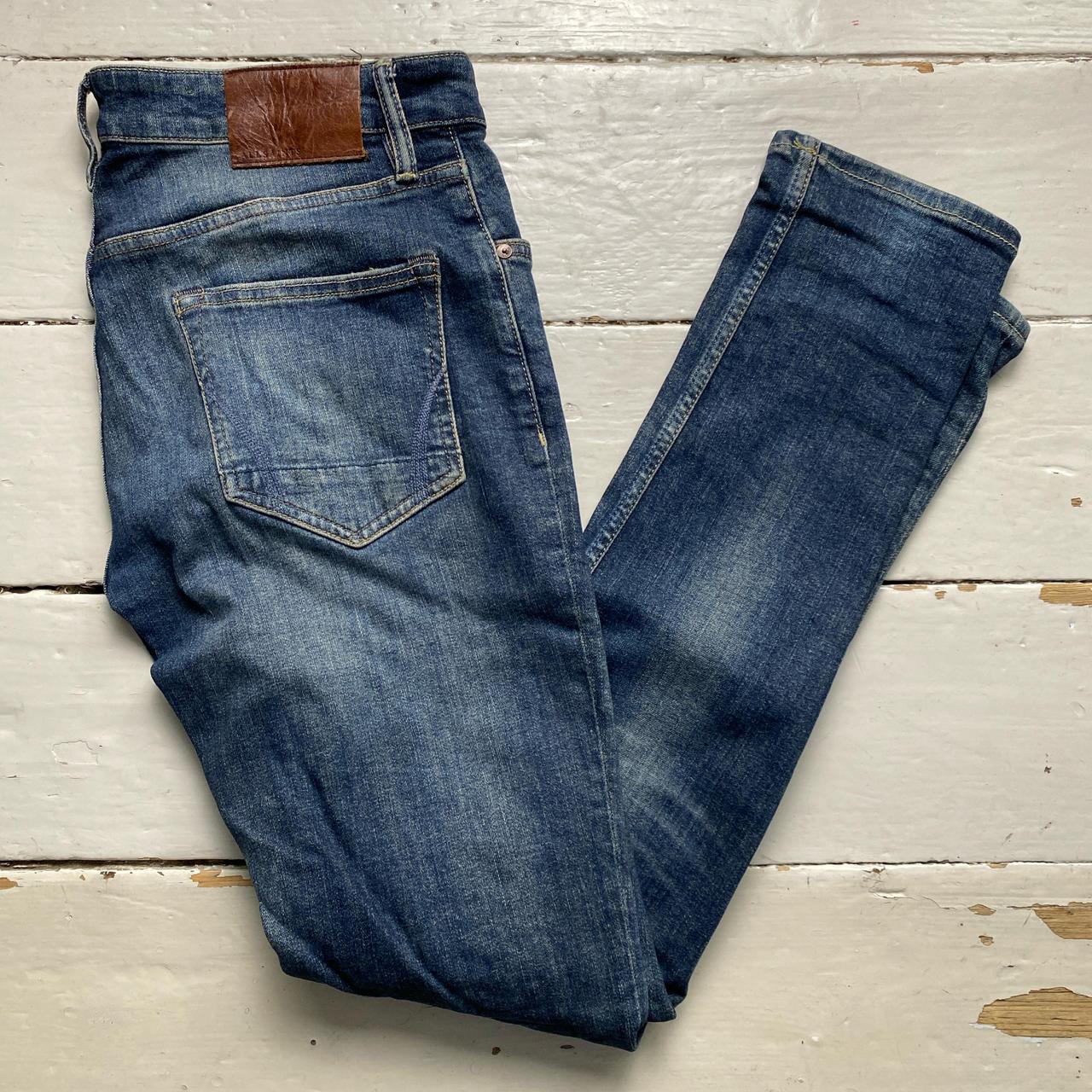 All Saints Rex Slim Fit Jeans Navy Stonewash