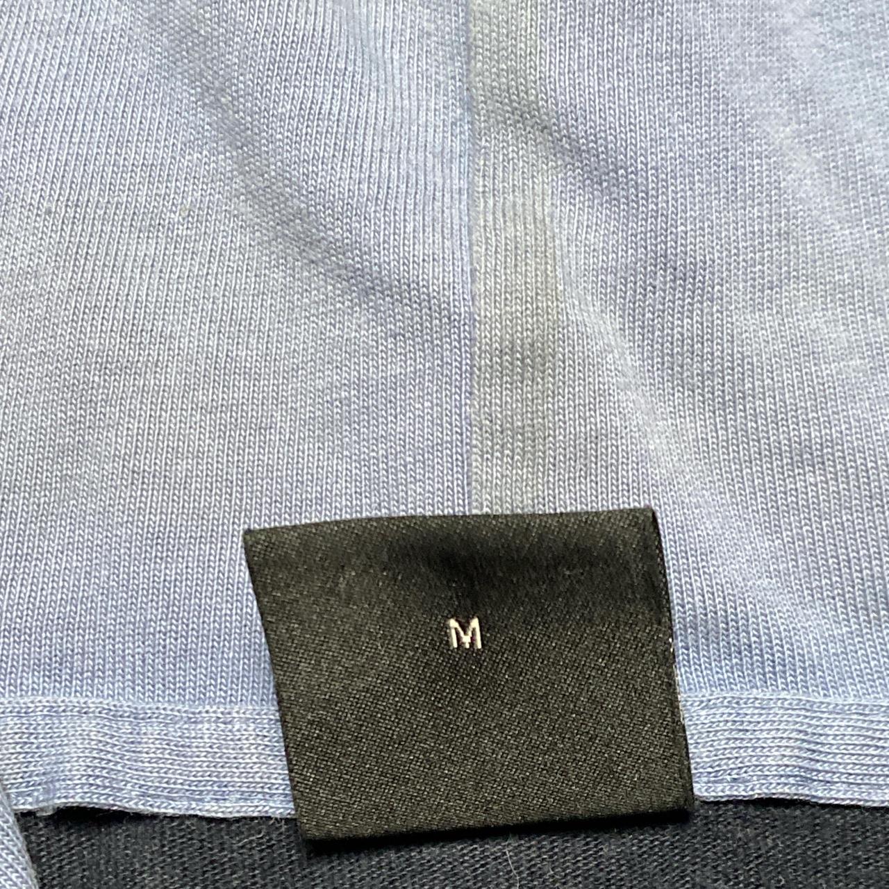Hugo Boss Navy Blue and White Hoodie (M)