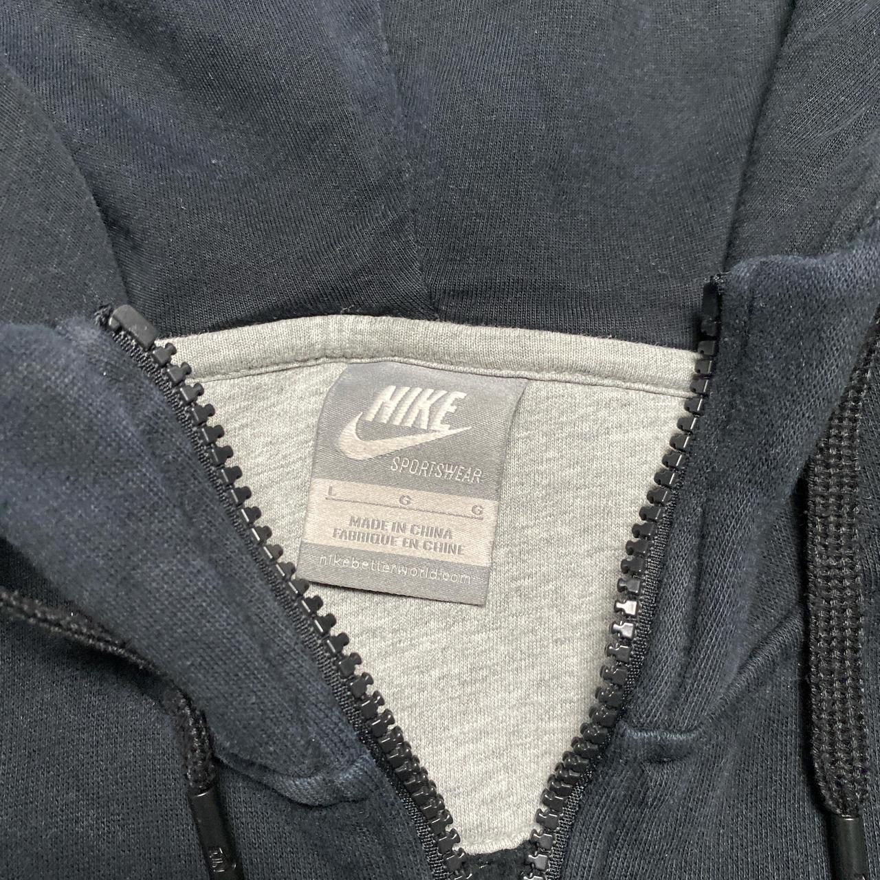 Nike Black and Gold Swoosh Hoodie (L)
