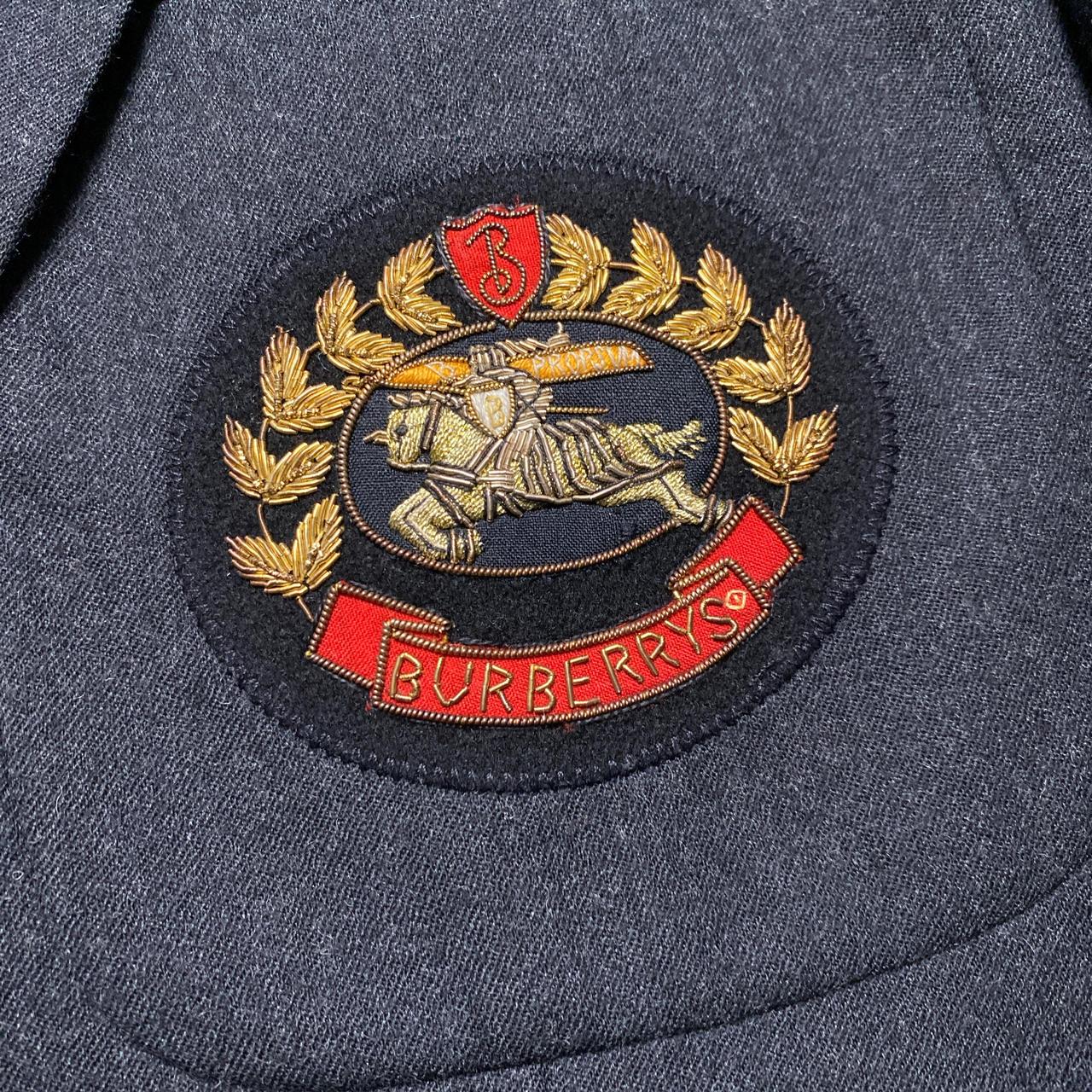 Burberry Burberrys Vintage Double Breasted Wool Suit Jacket Blazer (XL)