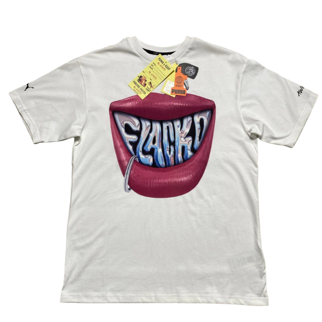Puma ASAP Rocky AWGE Flacko Grills and Lips T Shirt (M)