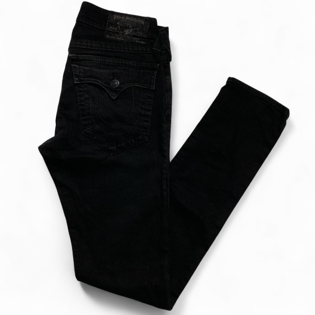 True Religion Zach Black Slim Jeans (30W)