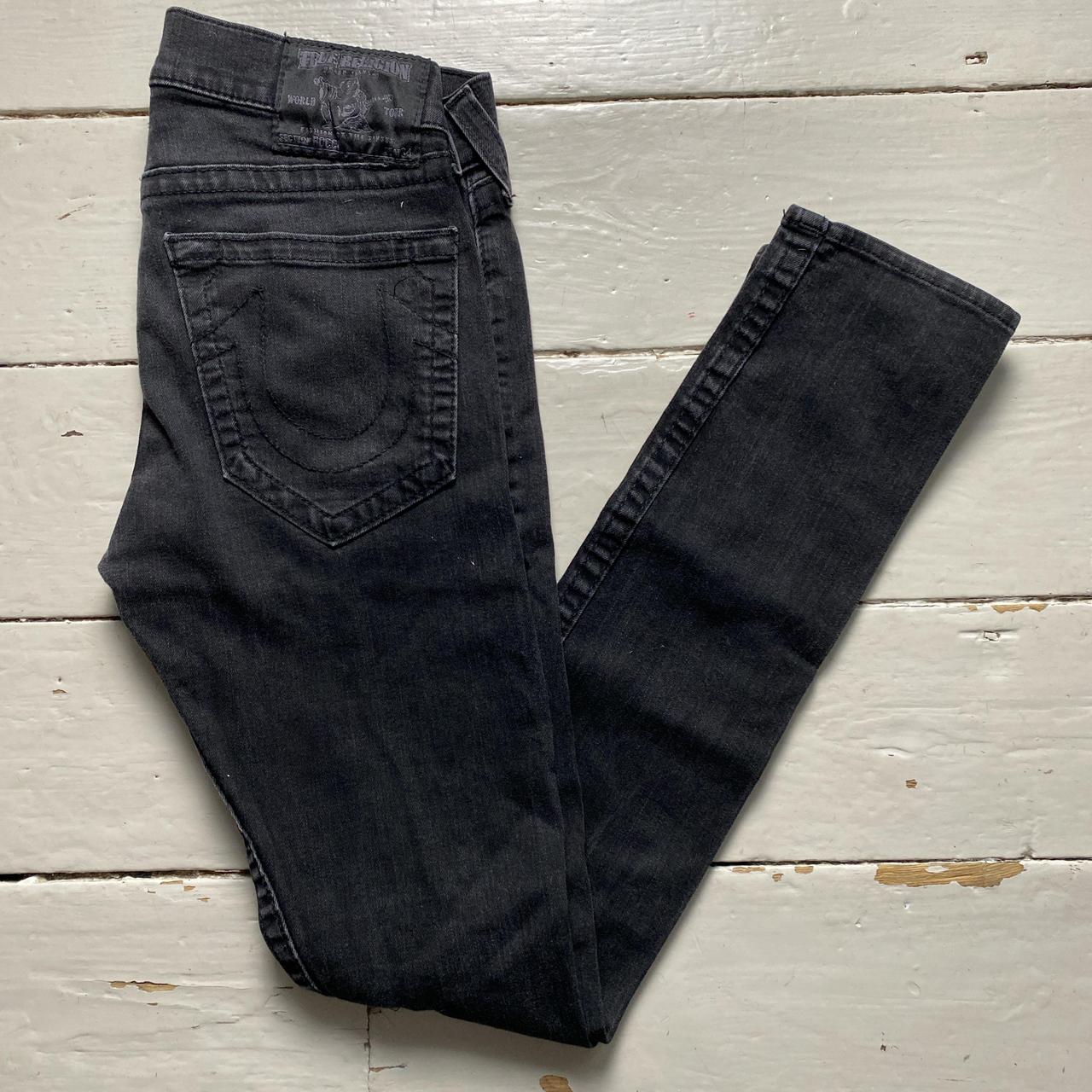 True Religion Black Rocco Slim Jeans