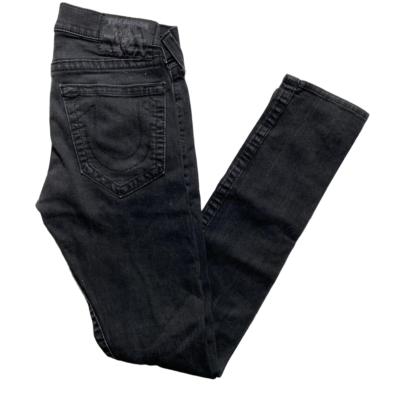 True Religion Black Rocco Slim Jeans (30W)