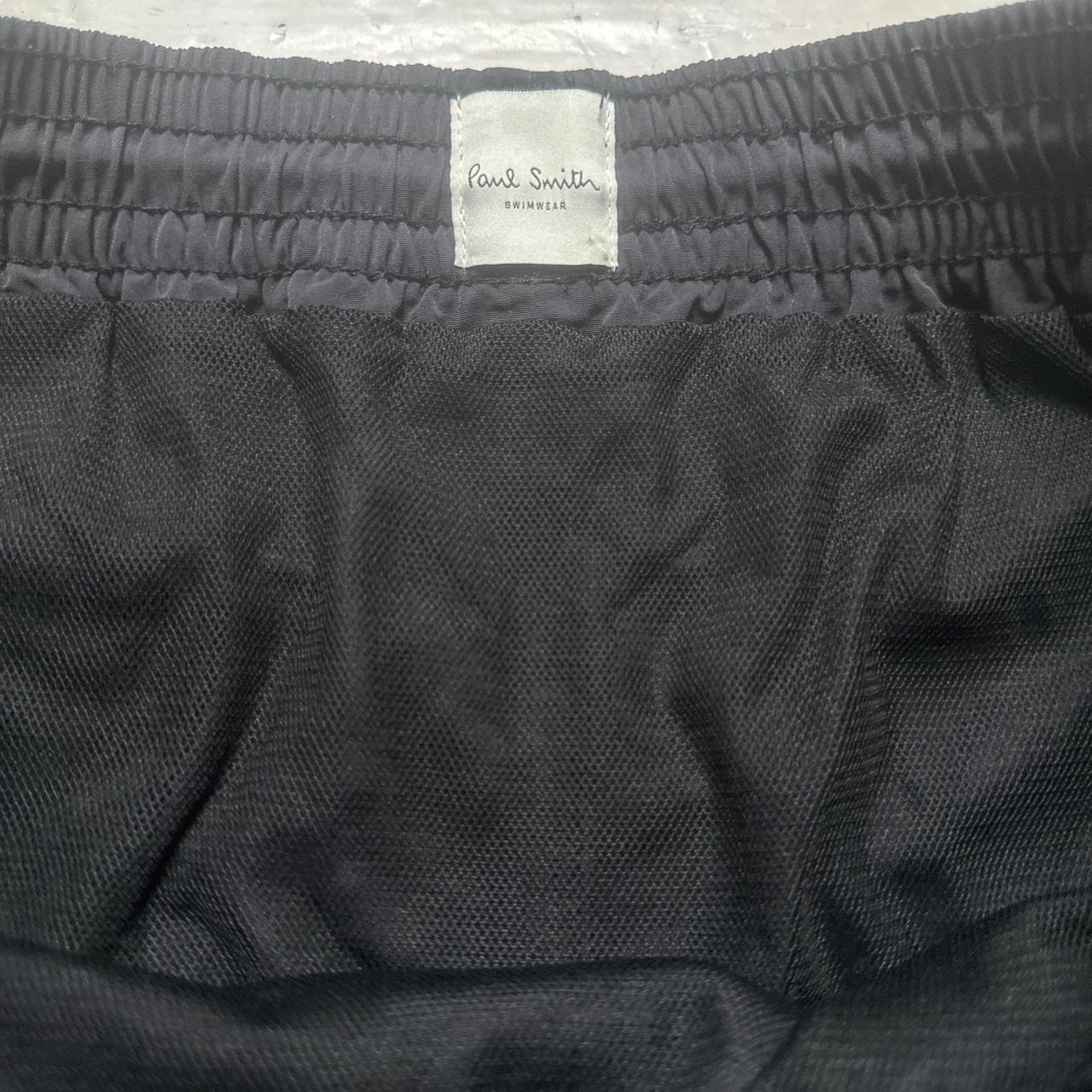 Paul Smith Swimming Trunk Shorts Black and Stripes (S)