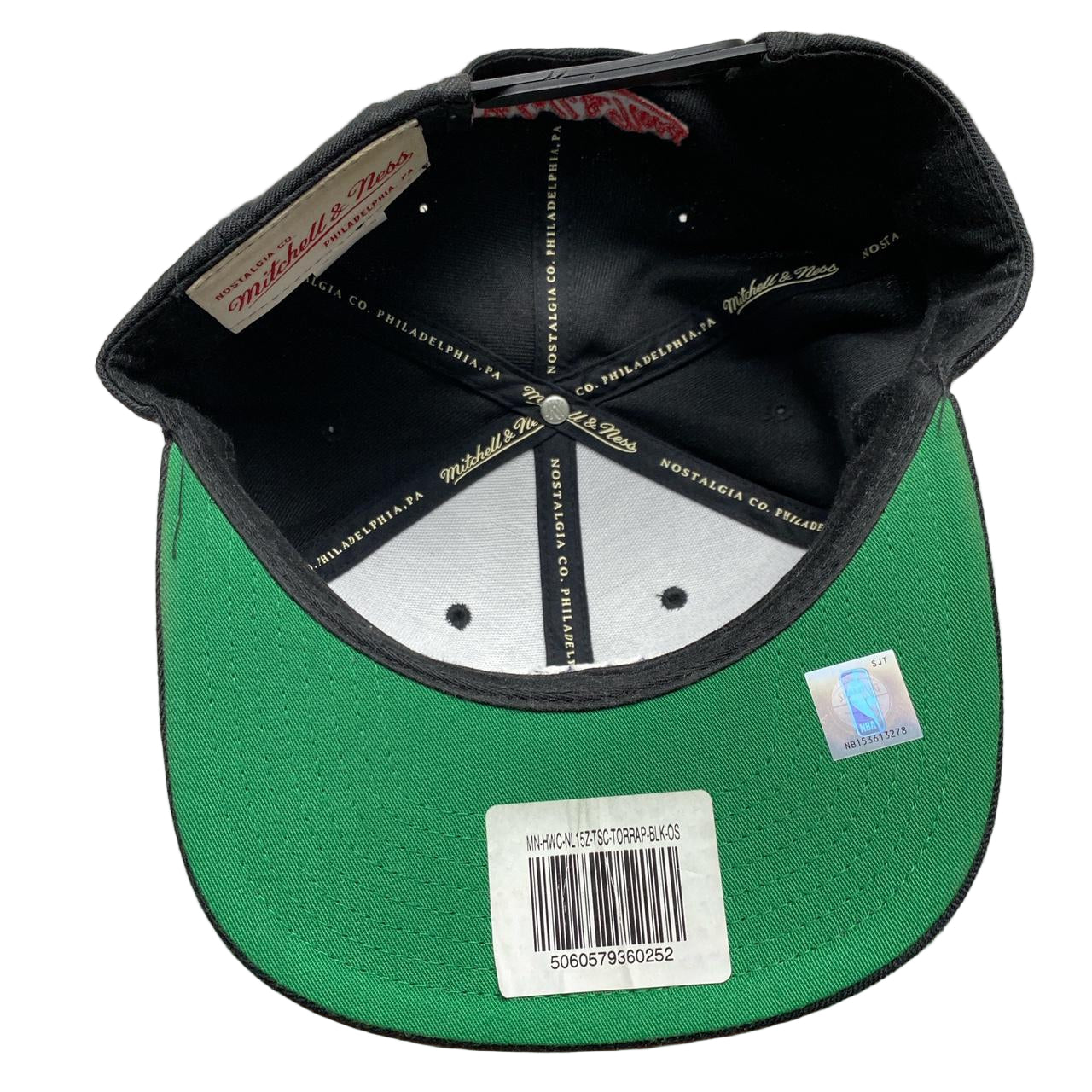 Toronto Raptors Black Snapback Mitchell and Ness Cap