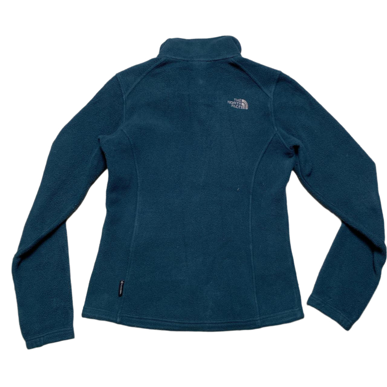 The North Face Blue and Grey Zip Fleece Jumper (XS)
