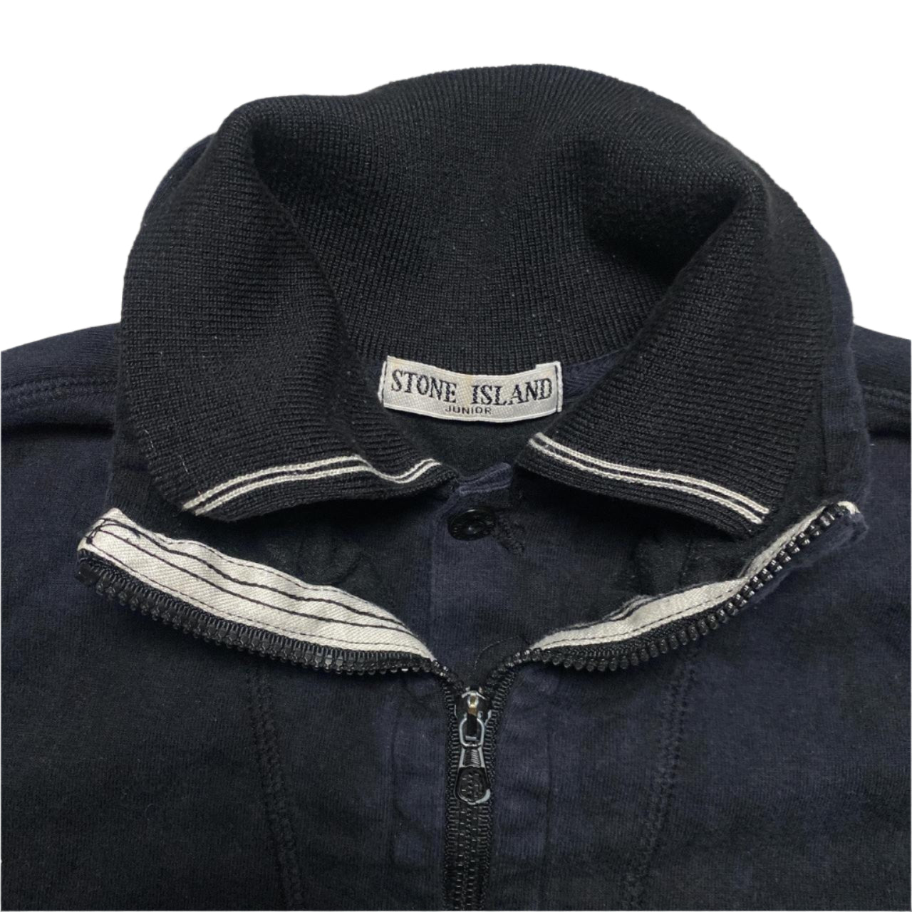 Stone Island Junior Navy Quarter Zip Jumper (AGE 12)
