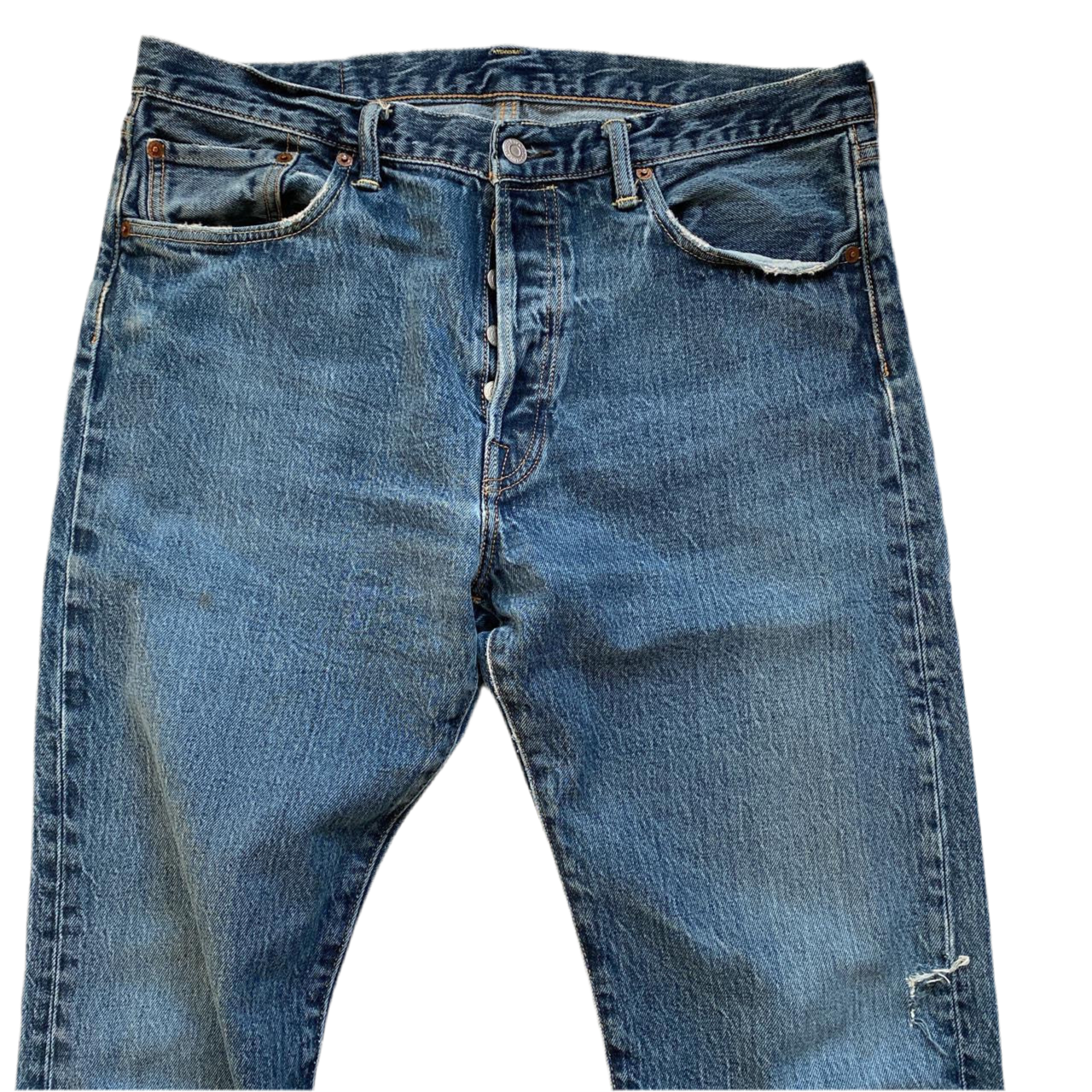 Levis 501 Distressed Jeans (34W)