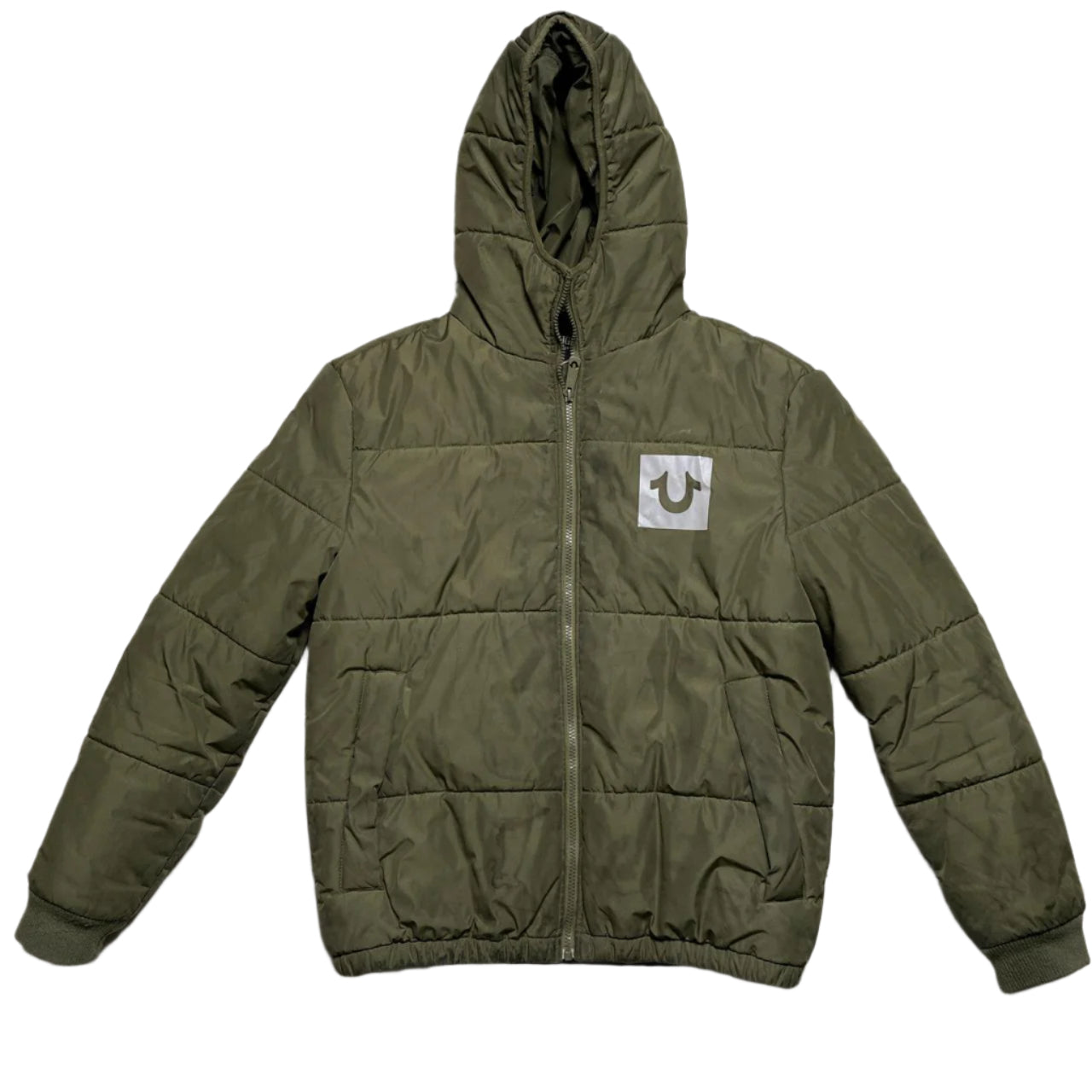 True Religion Khaki Puffer Jacket (S)