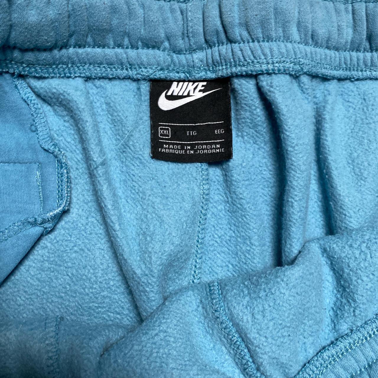 Nike Blue and White Swoosh Joggers (2XL)