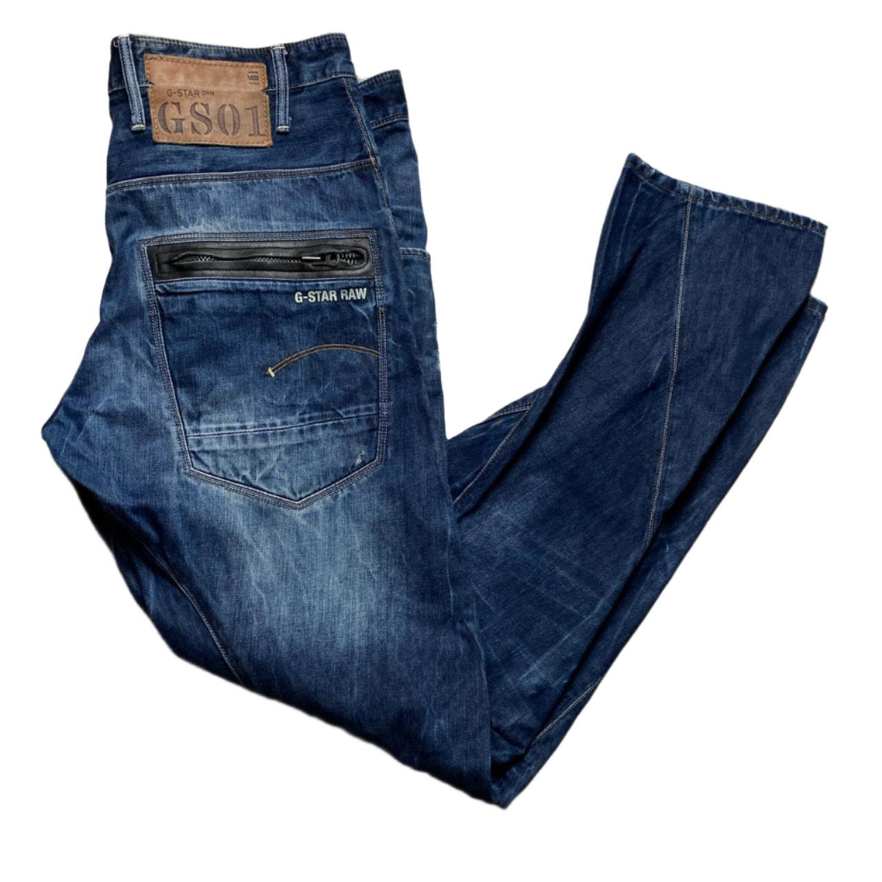 G Star GS01 Twisted Blue Jeans (34W)