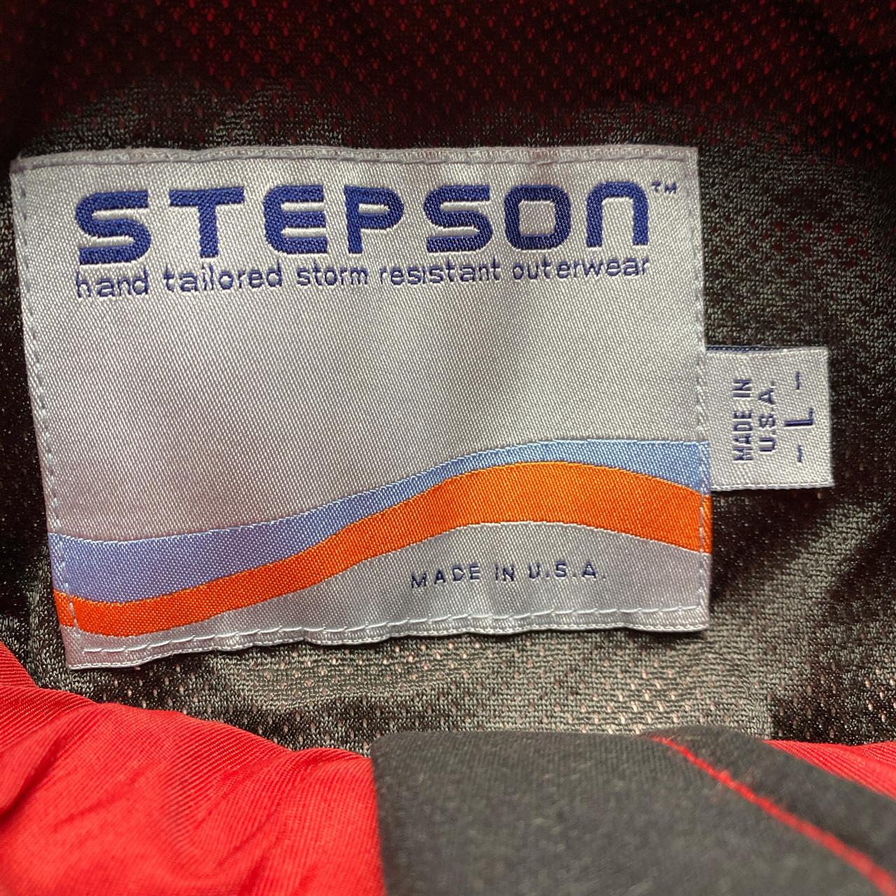 Stepson Vintage USA Red and Cream Puffer Jacket (L)
