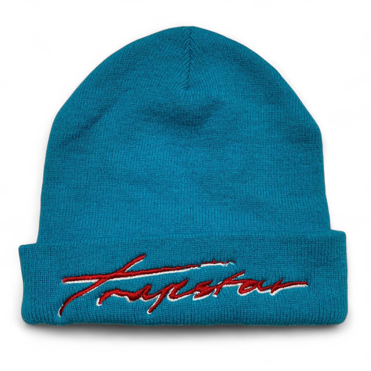 Trapstar Blue and Red Beanie Hat
