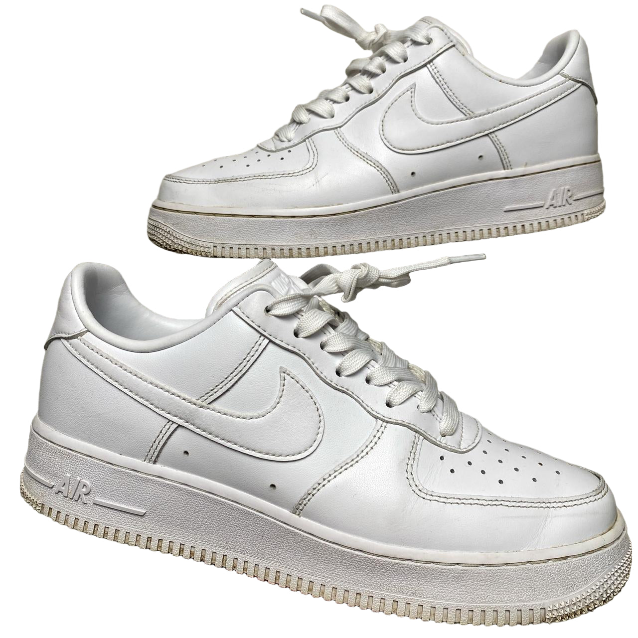 Nike Air Force 1 Fresh Leather Premium White (UK 8)