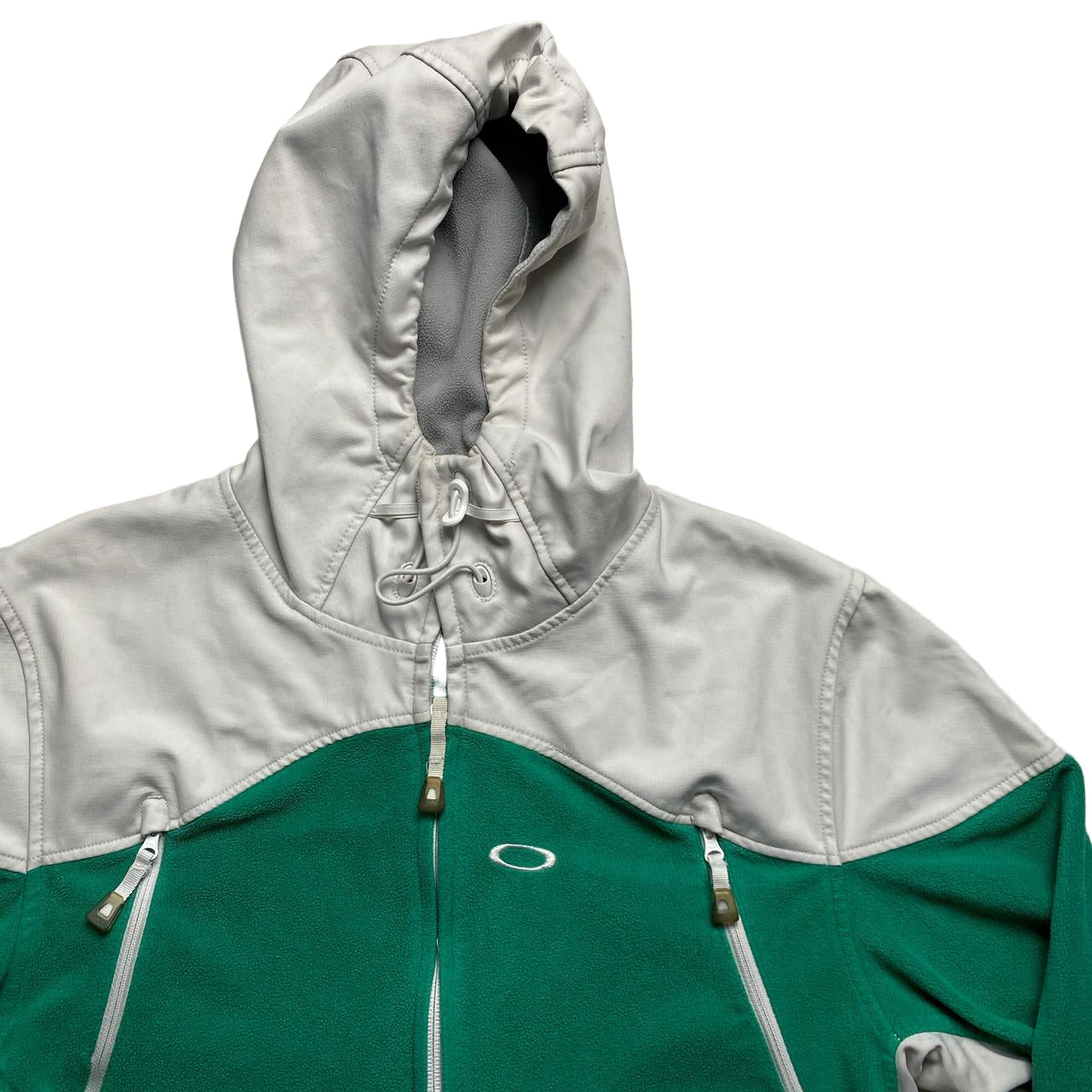 Oakley Vintage Green Fleece and White Jacket (L)
