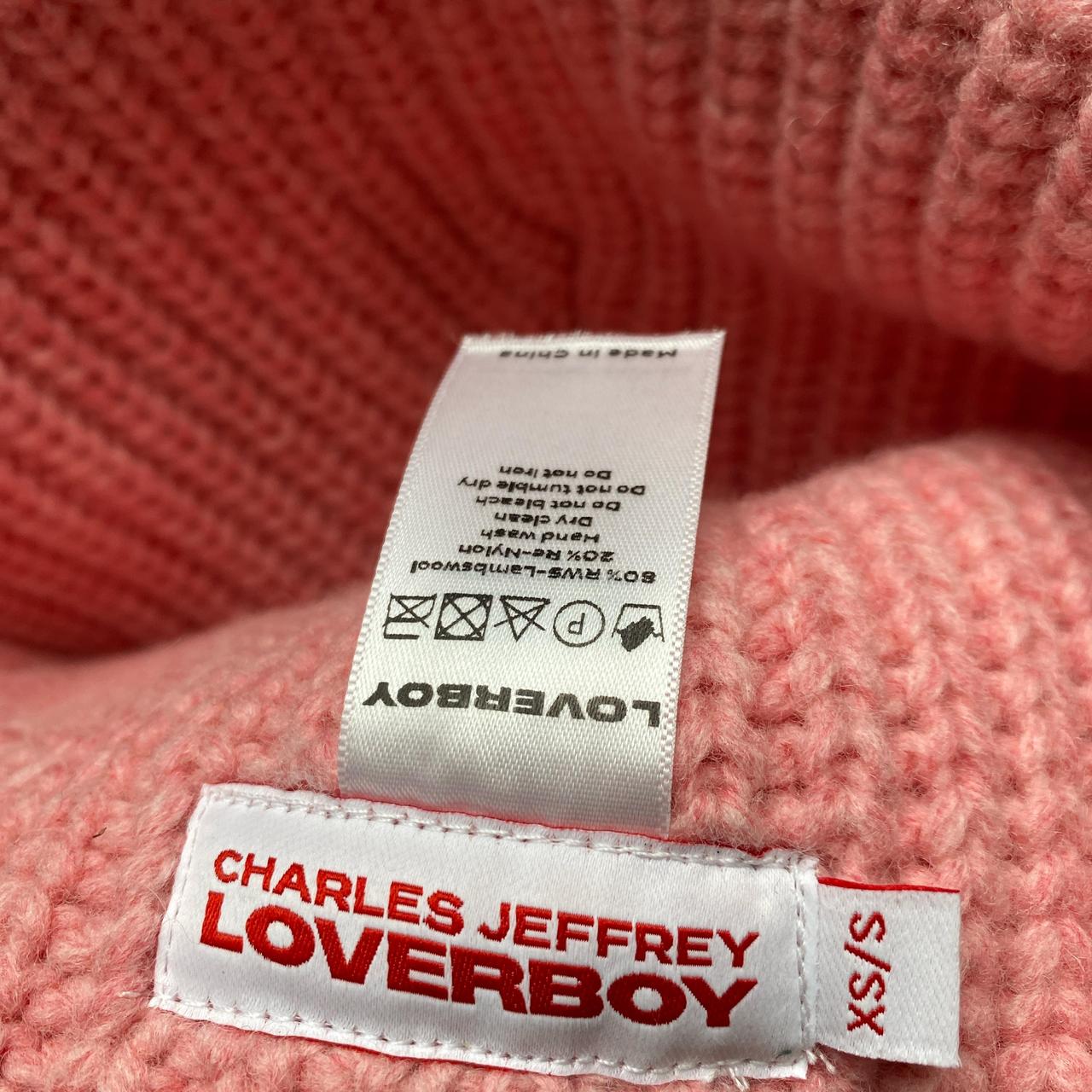 Charles Jeffrey Loverboy Pink Cartoon Creature Beanie Hat (XS/S)