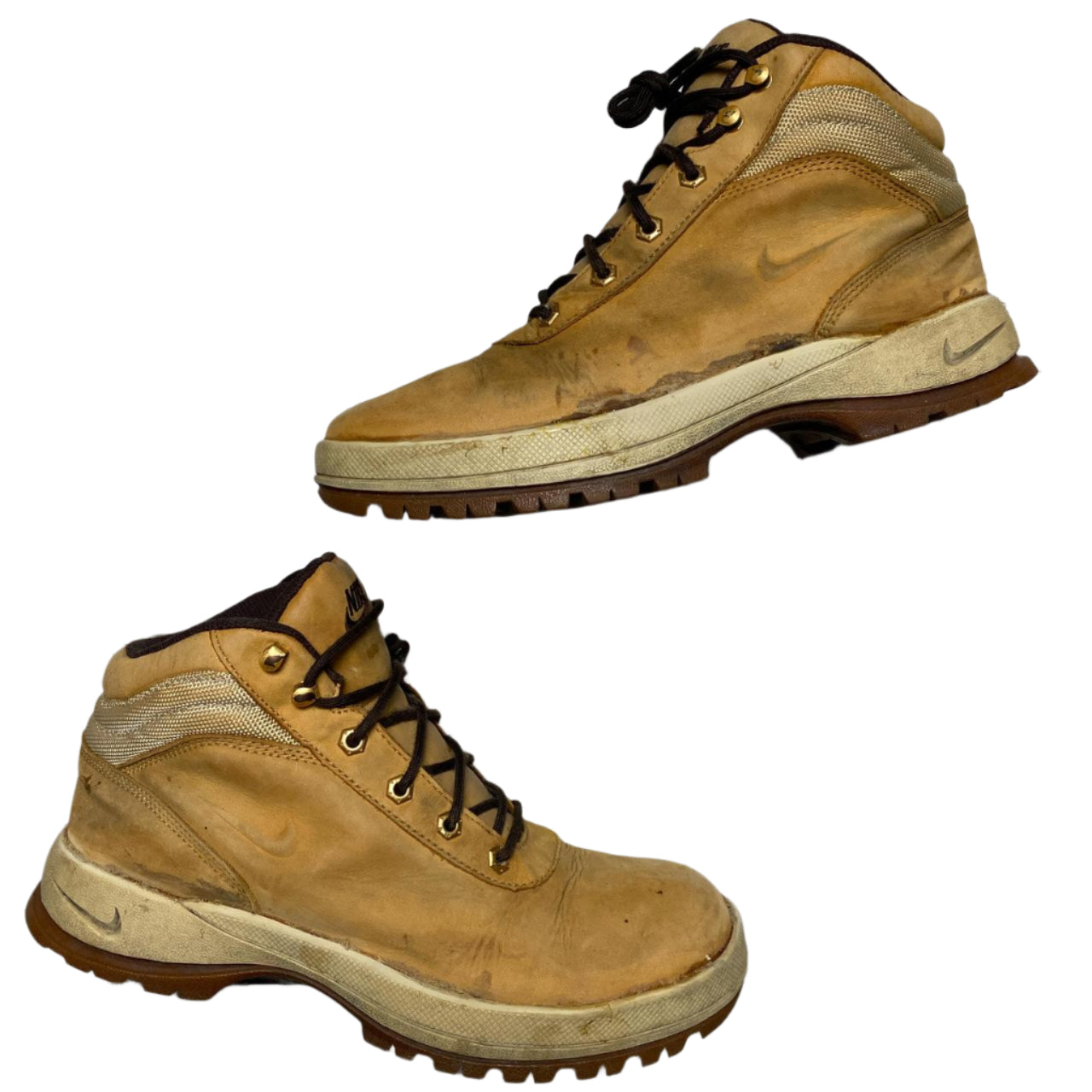 Nike ACG Nubuck Wheat Brown Timberlan Style Boot Trainers (UK 7)