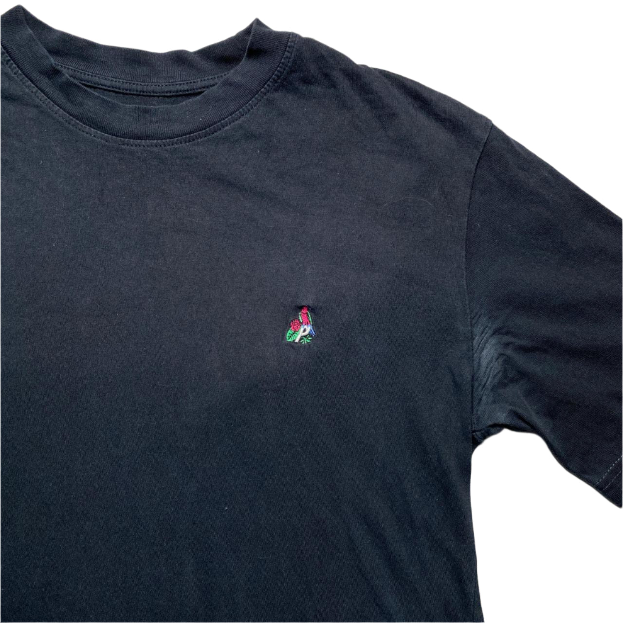 Palace Parrot Embroidery T Shirt Black (S)