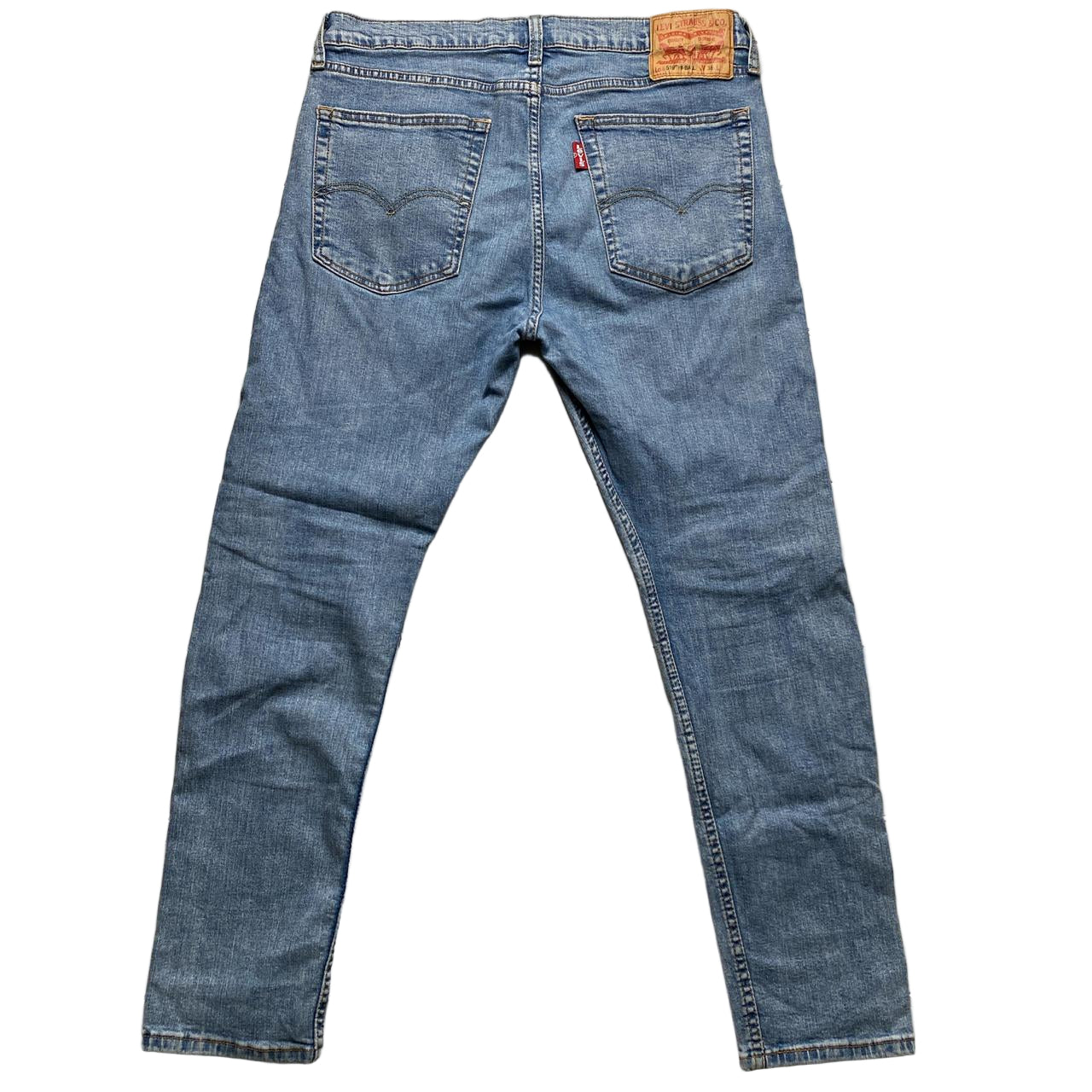 Levis 519 Hi Ball Light Blue Stonewash Vintage Jeans (36W)