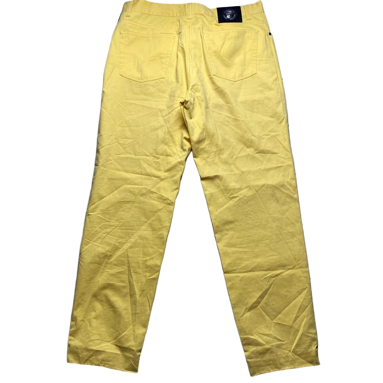 Versace Jeans Couture Yellow Vintage Baggy Jeans Trousers (40W)