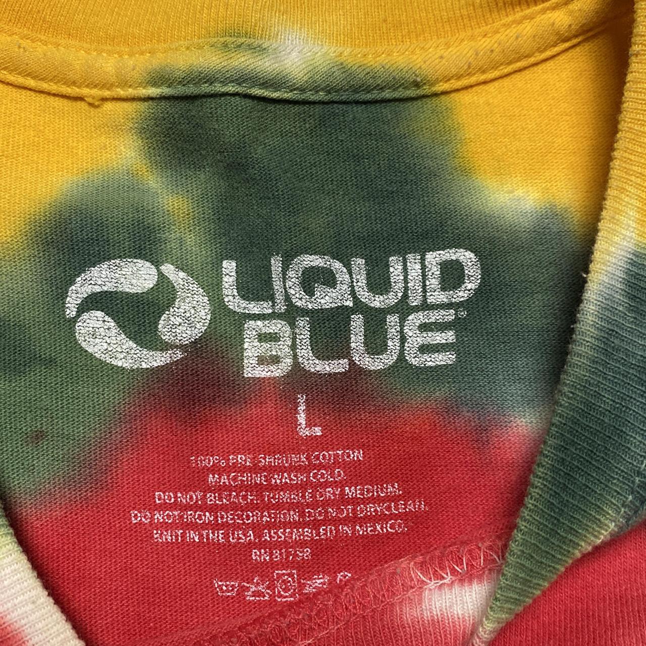 Liquid Blue NBA Lithuanian Basketball multicoloured Tie dye T Shirt (L)