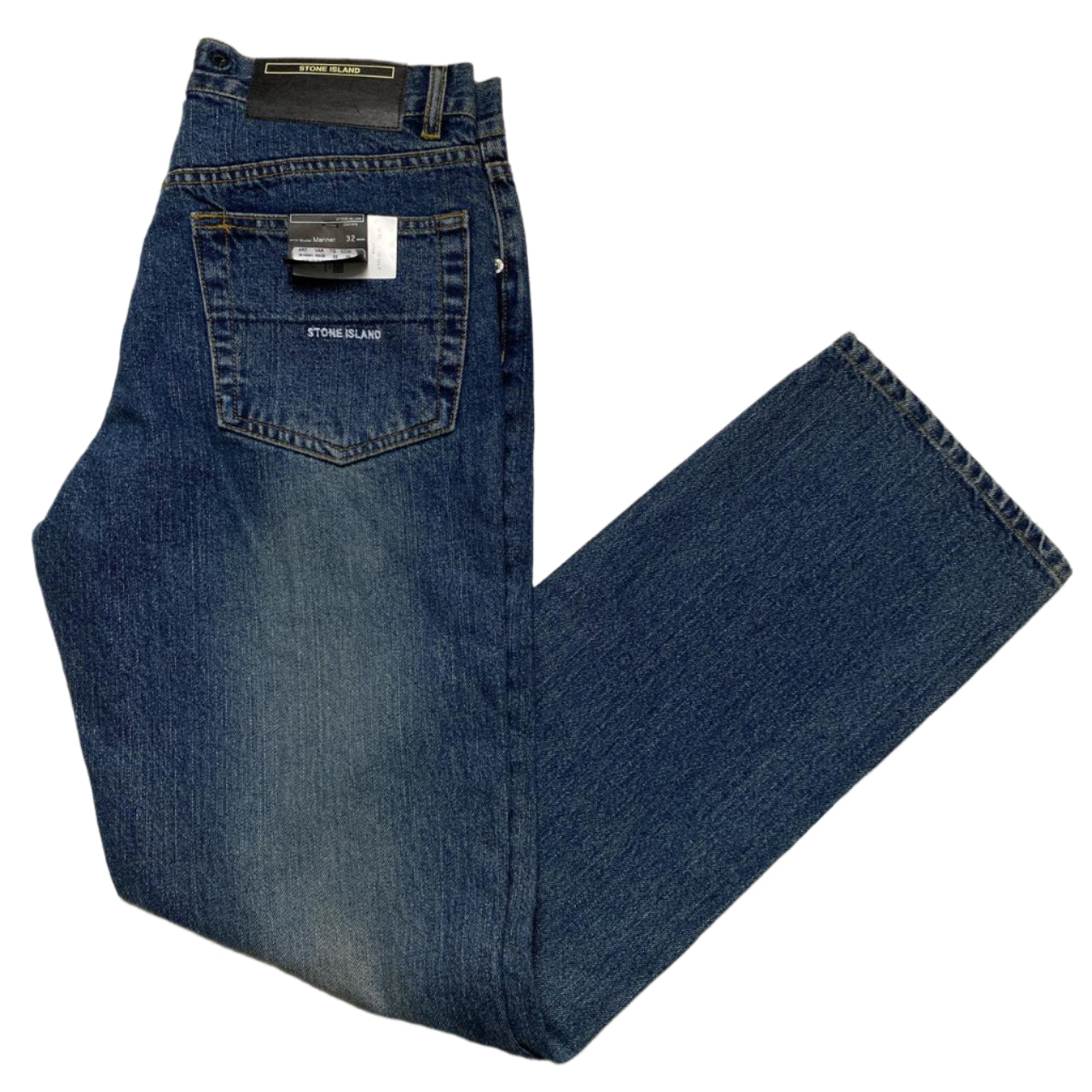 Stone Island Denims Navy Stonewash Jeans (32W)