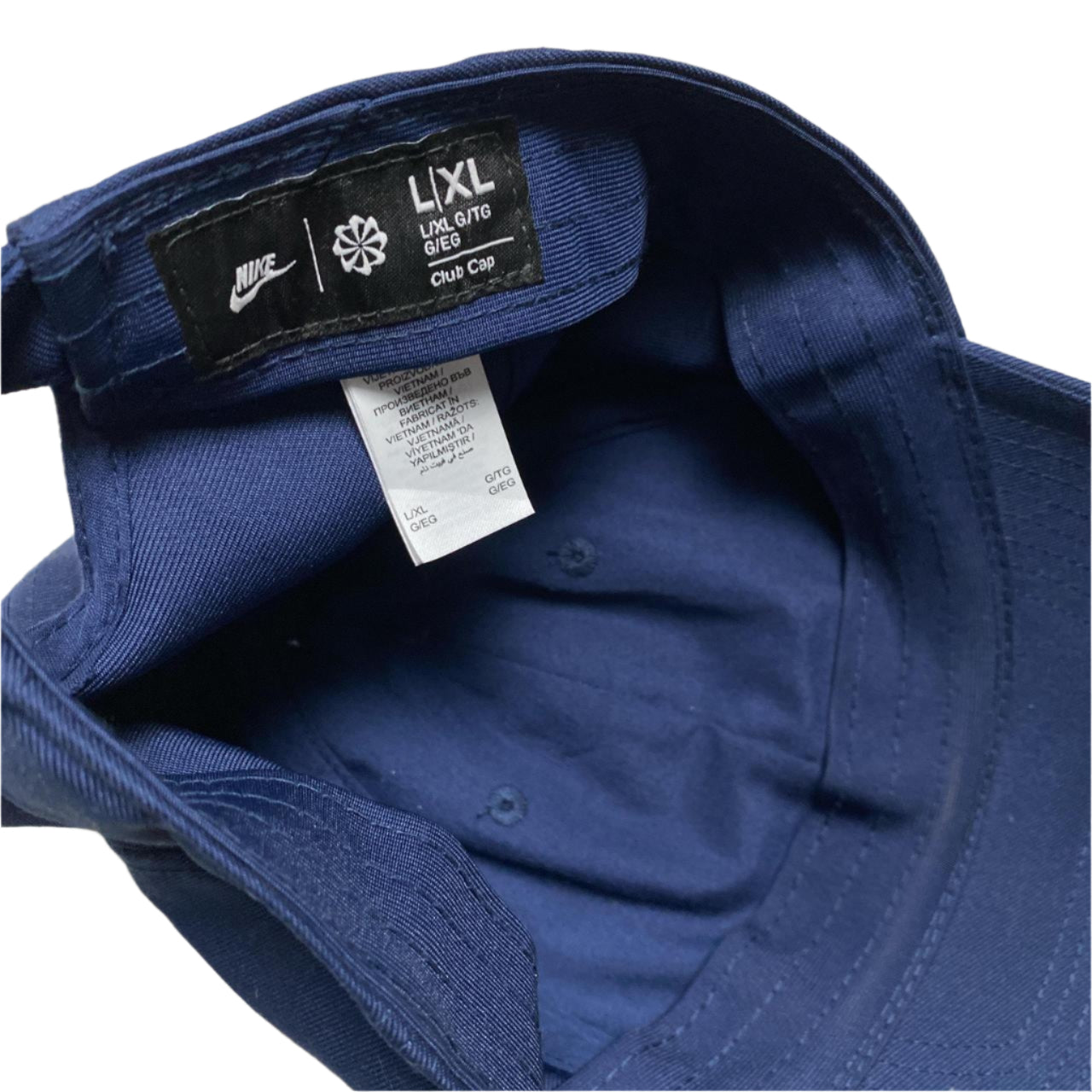 Nike Navy and White Swoosh Cap