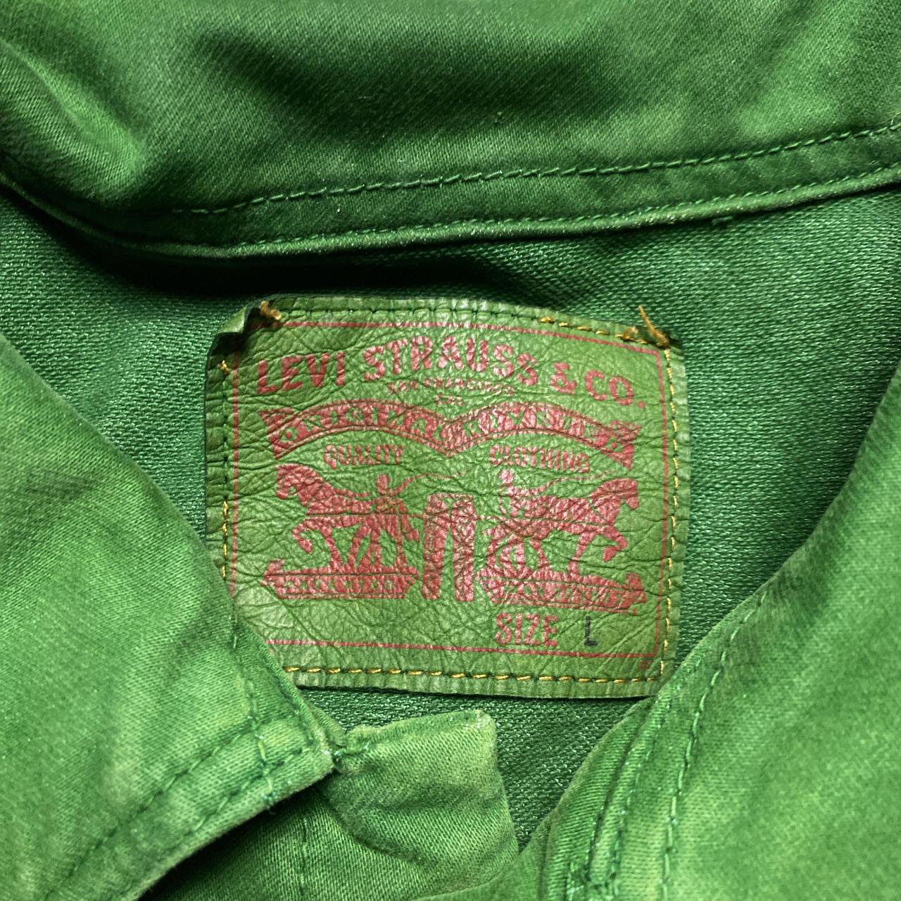 Levis Vintage Green Womens Denim Jacket (L)