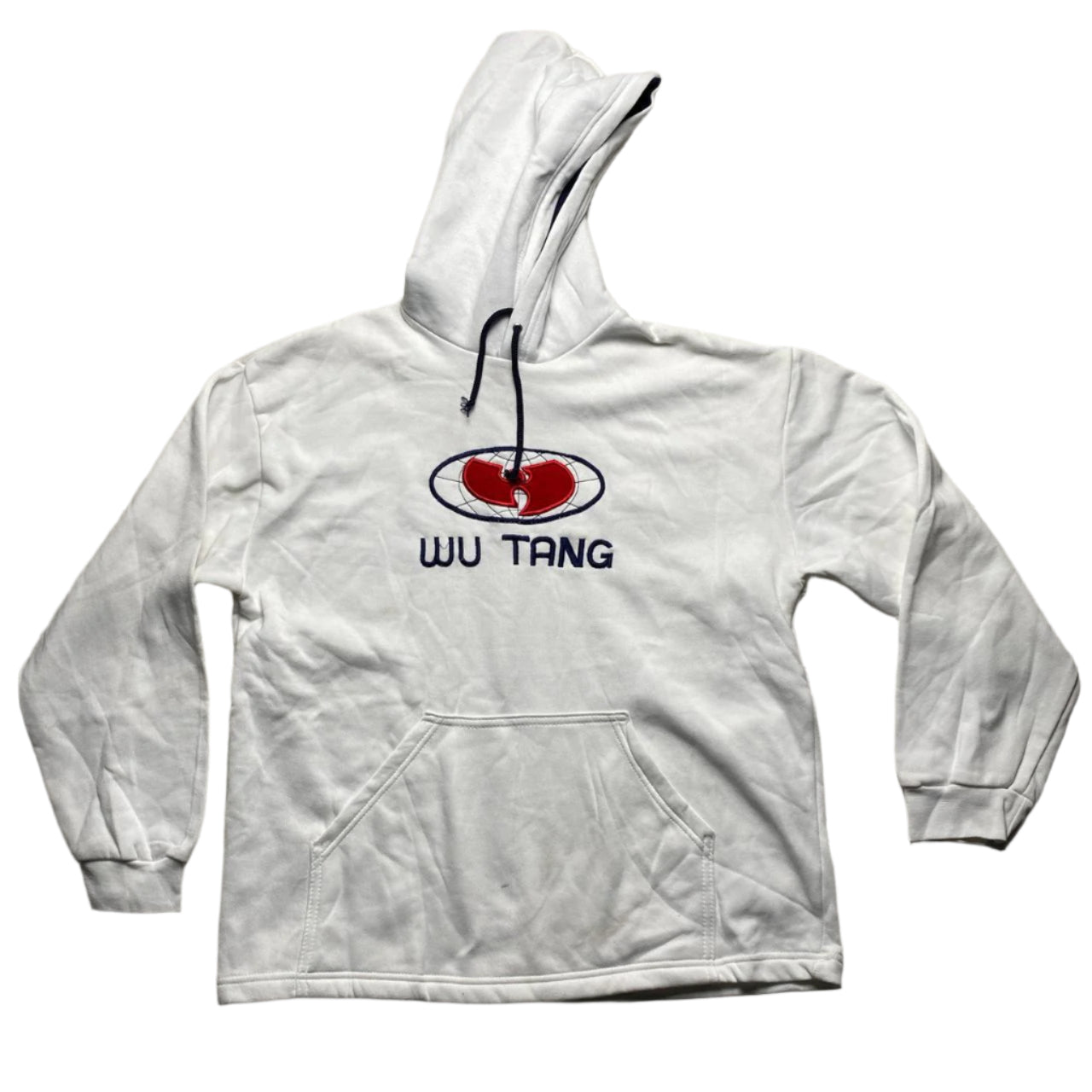 Wu Tang Wu Wear Vintage 90’s White Navy and Red Hoodie (M)
