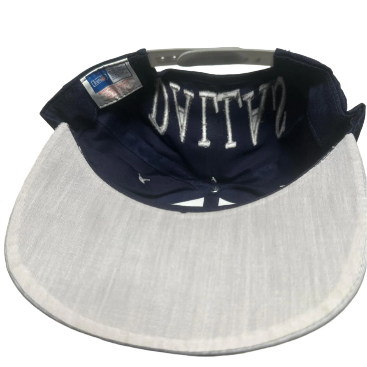 Dallas Cowboys Vintage 90’s Snapback Team NFL Cap Navy and Grey