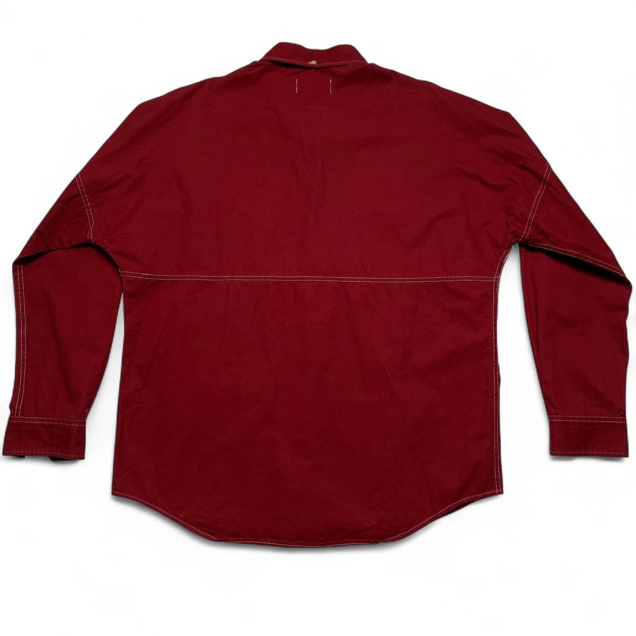 Palace Red and White Multi Pocket Long Sleeve Shirt (L)