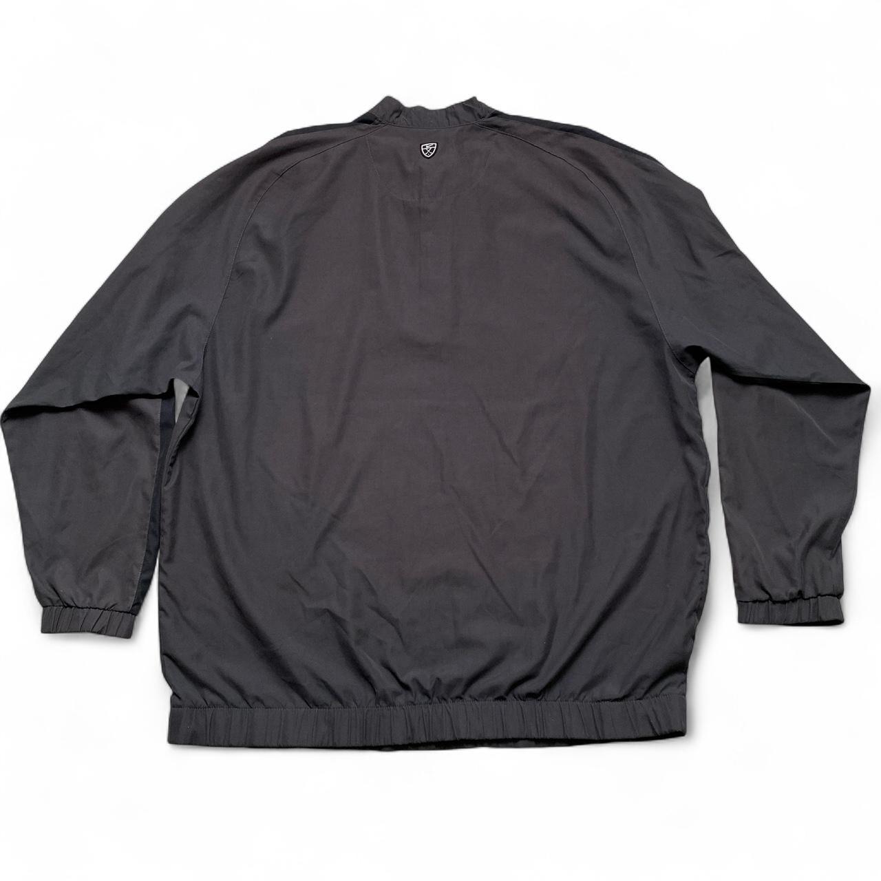 Nike Vintage Golf Grey Shell Nylon Quarter Zip Over Jumper (XL)