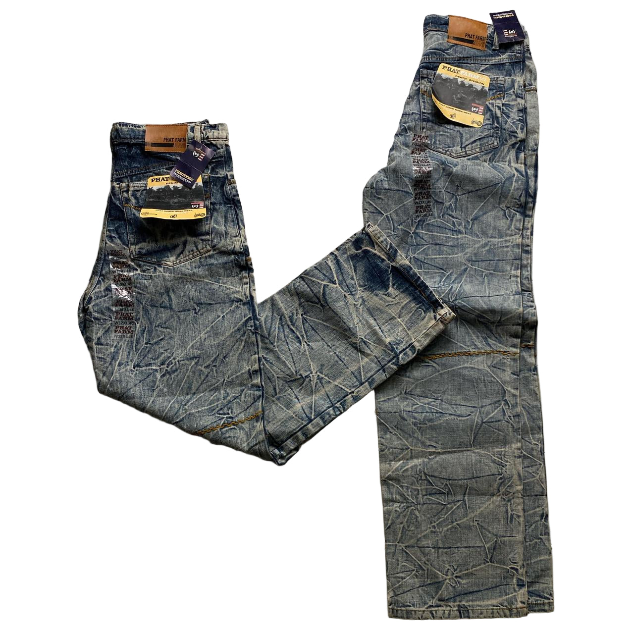 Phat Farm Vintage 90’s Baggy Stonewashed Jeans (32W)