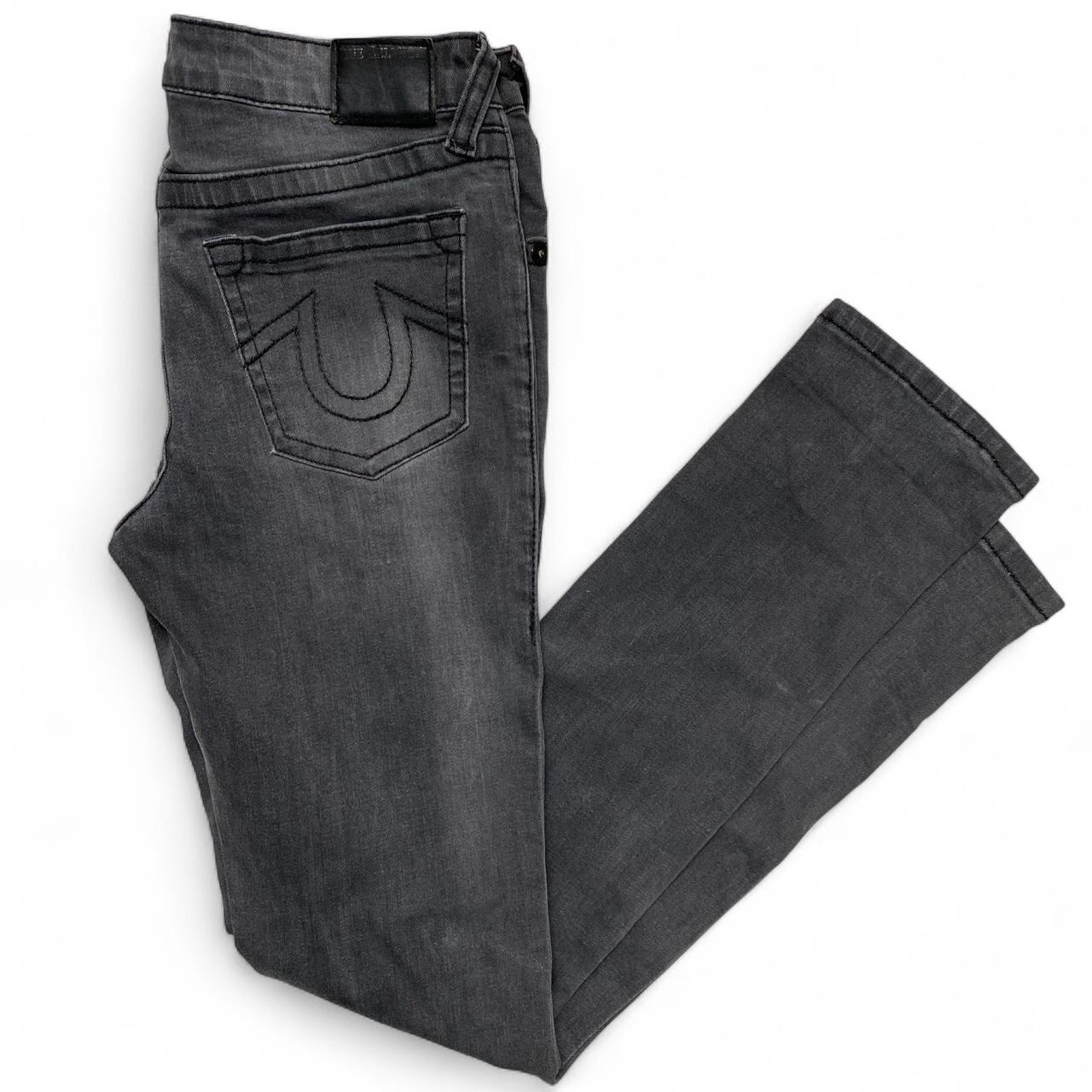 True Religion Skinny Grey and Black Womens Jeans (UK 12)