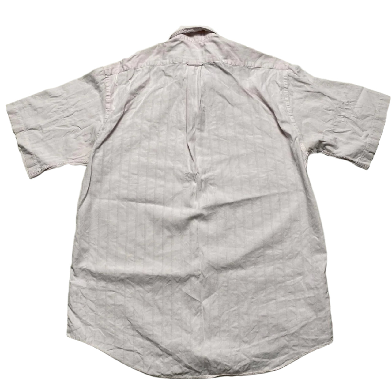 Burberry London Pink and Blue Vintage Short Sleeve Shirt (L)