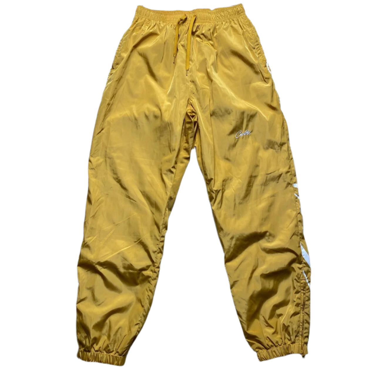Corteiz Yellow Shell Shuku Trackpant Bottoms (XL)