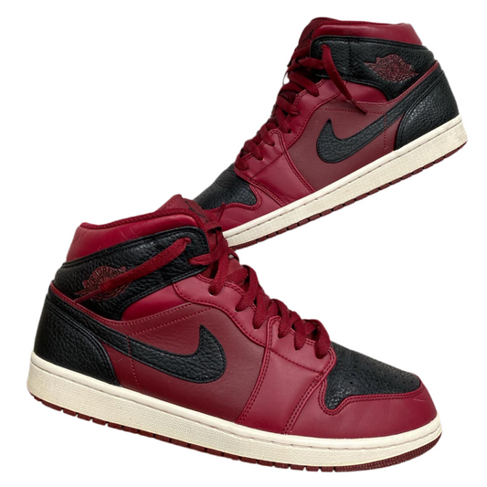Nike Jordan 1 Retro Mid Team Red (UK 10.5)